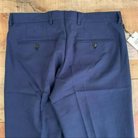 ASOS Jack and Jones premium slim fit stretch suit trousers in blue - 32x32 - Picture 10 of 10